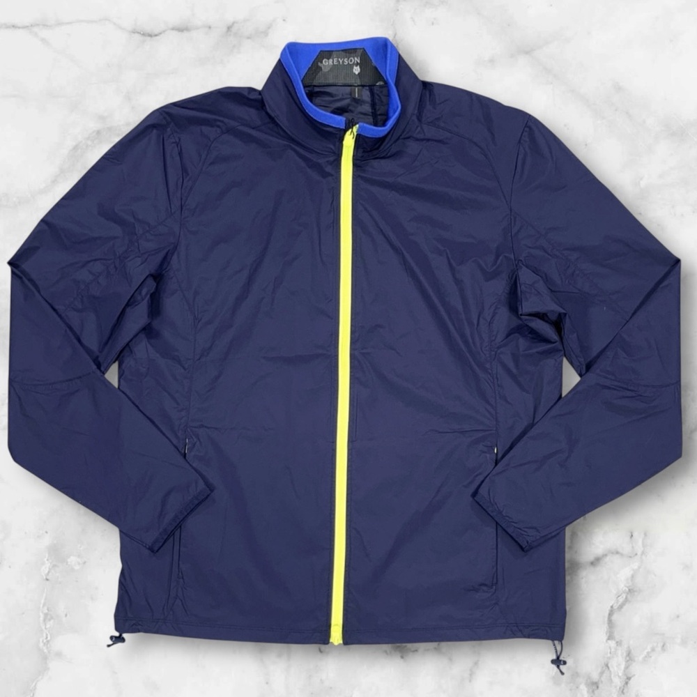 Greyson Trailwolf Golf Jacket Maltese XL Blue Windproof Water Repel NWT